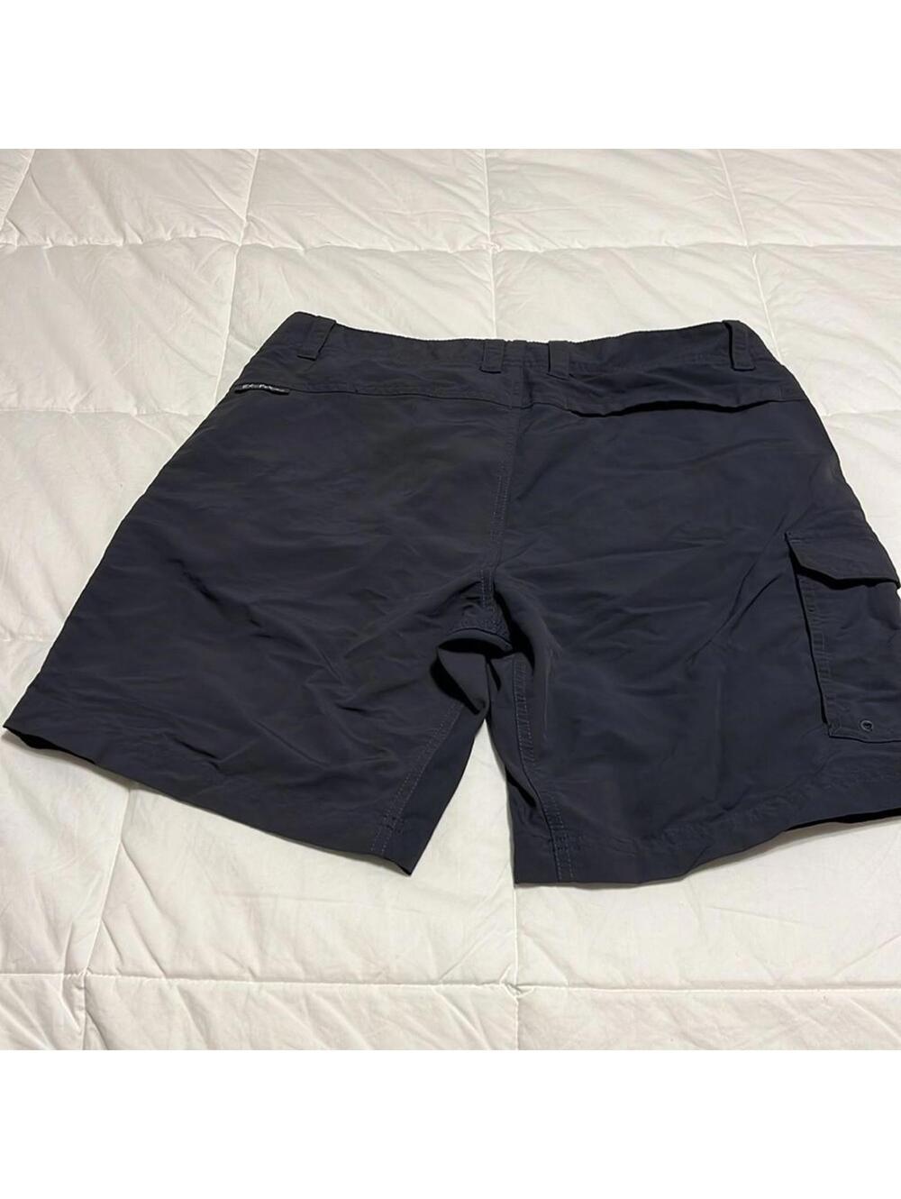 ExOfficio Navy Blue/Grey Nylon Cargo Shorts Men's Size 30 Hiking Travel - Picture 3 of 7